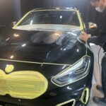 BMW M135i コーティング最中