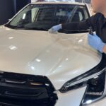 スバル フォレスター コーティング中の風景