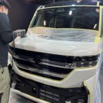 スズキ スペーシアカスタム コーティング風景