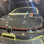 フォルクスワーゲン ゴルフ コーティング中の様子