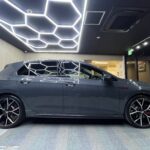 フォルクスワーゲン ゴルフ コーティング後の横から見た画像