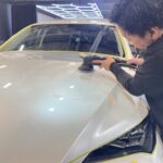 レクサス NX300 コーティング中の様子