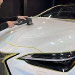 レクサス NX350 h コーティング中の様子