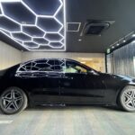 メルセデスベンツ C200 コーティング後の横から見た写真