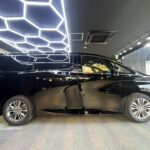 トヨタ アルファード コーティング後の横から見た写真