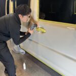 スズキ ハスラー コーティング中の様子