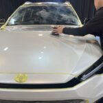 トヨタ カローラクロス コーティング中の様子