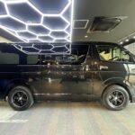 トヨタ ハイエース コーティング後の横から見た写真