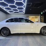 メルセデスベンツ C43 コーティング後の横から見た写真