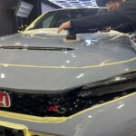 ホンダ シビック タイプＲ コーティング中の風景