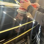 トヨタ アルファード コーティング中の風景