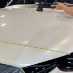 マツダ CX60 コーティング中の風景