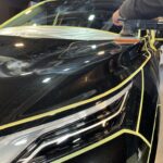 日産 エクストレイル コーティング中の風景